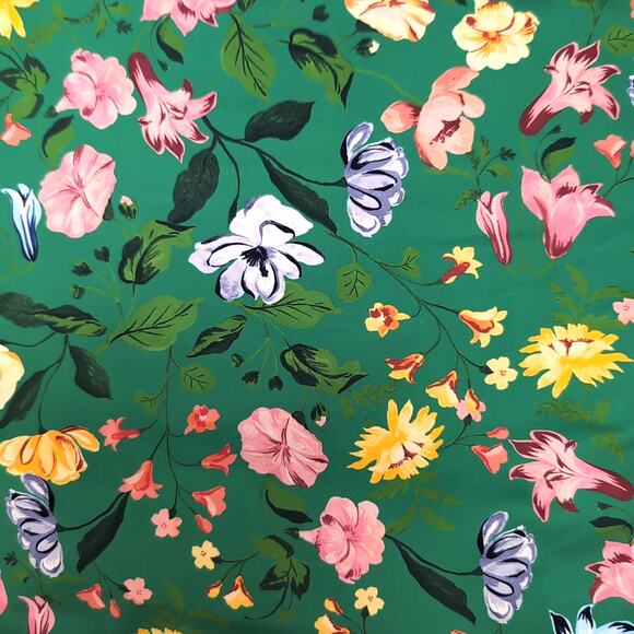 LOFT Swim Bikini Size XXL Green Floral Bandeau Top High-Waisted Bottom NEW NWT - Picture 7 of 16